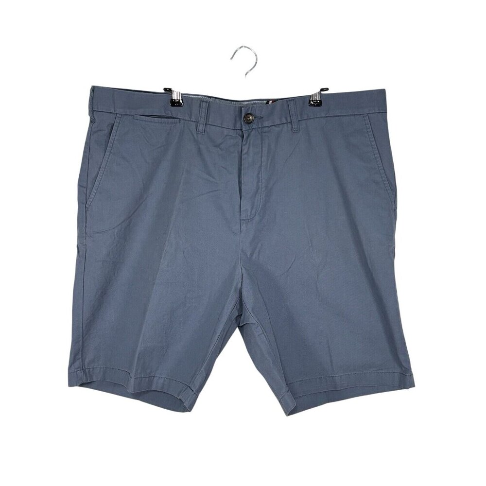 Set Of 3 Tommy Hilfiger Mens Size 40 Chino Shorts Blue Green Beige Flat Front